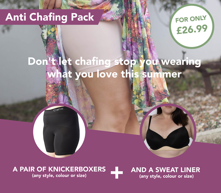 Chaffree's tweet image. A great new bundle for those who don't just chafe on their inner thighs...
Any size or shape of thighs and boobs covered :)
buff.ly/2EsDtaf