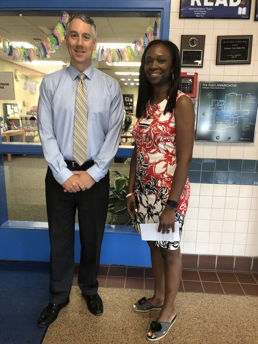 Principal Schill is joining the BCMS community on July 1 from @FCPS_BMSRoaders. He enjoyed his visit today <a href="/BCMS_Bulldogs/">BCMS</a> and is excited about learning all about the BCMS community. Best wishes to our retirees and staff transitioning into new roles next school year! #4RLEAD