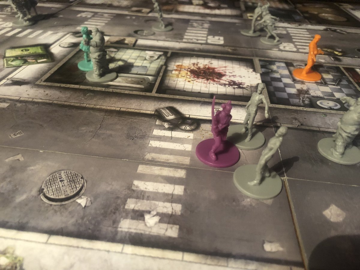MelancholyMalf's tweet image. SO close to the end in a recent #Zombicide campaign &amp;amp; then tipping into the next level zombie spawning meant it kicked up a gear, and in an unfortunate run of 2 ‘zombies get an extra action’ meant Wanda was wounded &amp;amp; Amy was killed 🧟‍♀️ you won that time zombies, next time...