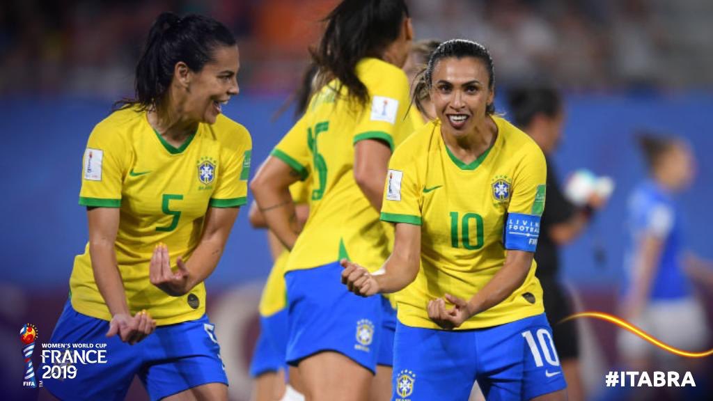 julietbawuah's tweet photo. #Marta becomes the first player to score 17 World Cup goals. 

All-time World Cup top scorer! She is slaying in that lipstick too😁😍 #FIFAWWC https://t.co/GubGoOT2gx