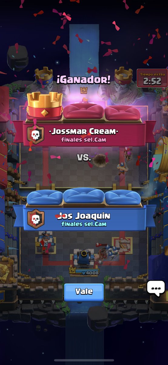 Primera semifinal, felicidades jossmar eres el primer finalista