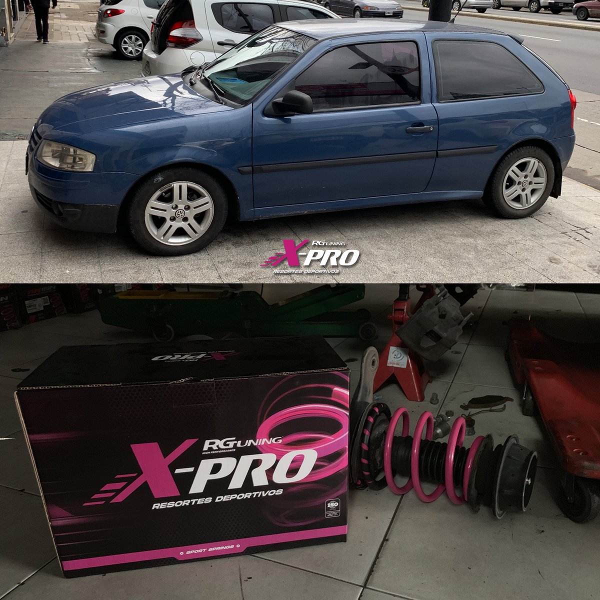 RGTUNING's tweet photo. Así quedo este #Gol #Power con un kit de espirales #Xpro y amortiguadores vástago corto
Excelente altura! 👏👏👏 https://t.co/8rVlUneJ5d
