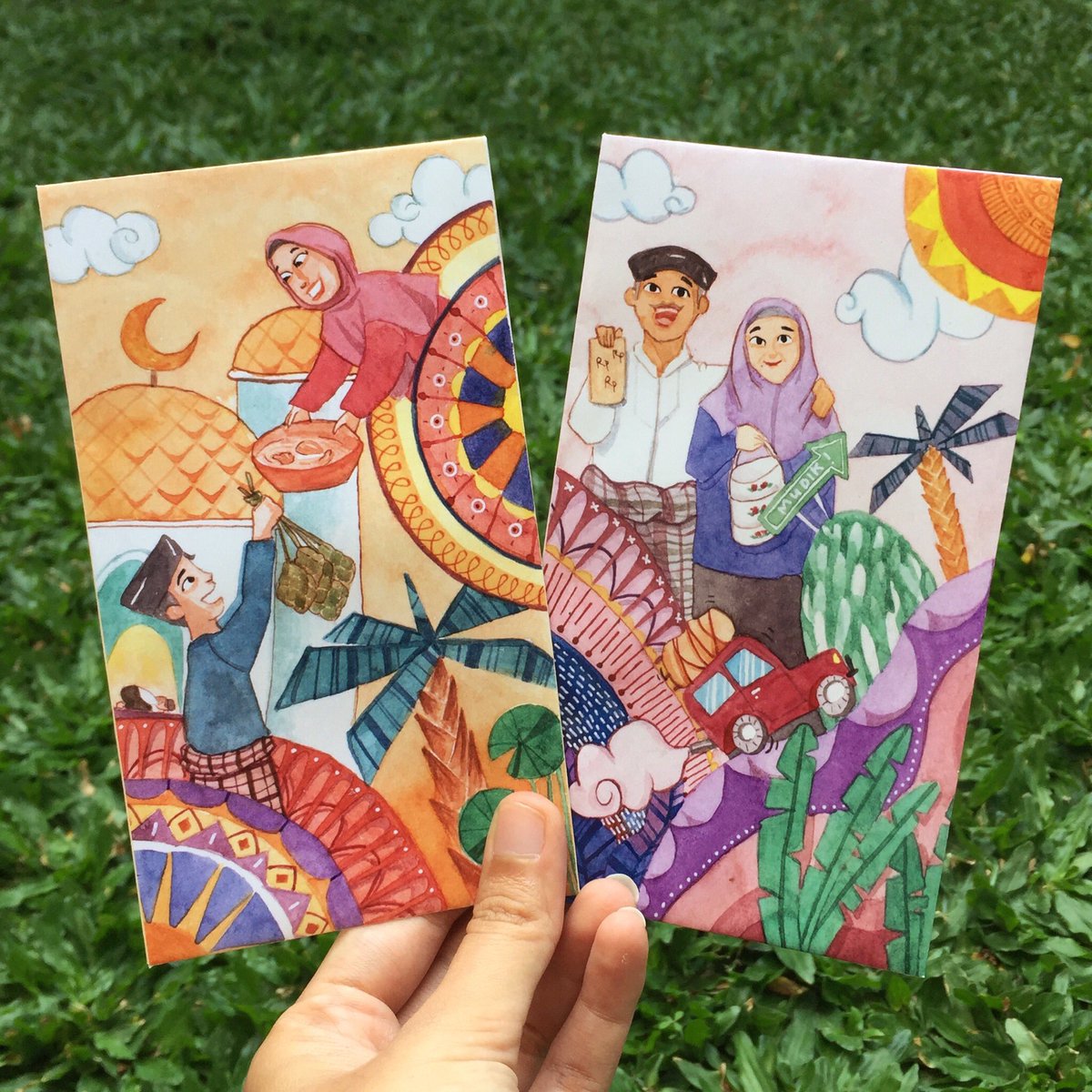 geekgo_'s tweet photo. @IllusDept #Twittercrit these are my pocket money envelopes design for eid mubarak 2019. Looking forward for your critics and input. Thank you ✨ https://t.co/iIbPdffd1K
