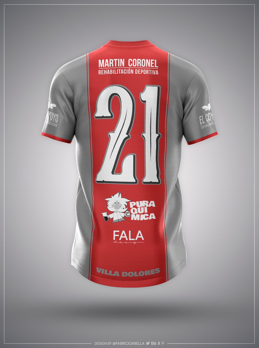 Hoy es el cumpleaños de mi querido #ClubSportivoVillaDolores, nada menos que 86 años!
Un diseño especial (Away) muy trabajado, sobre todo en los escudos conmemorativos, en la busca de los colores y tipografías.
#FelizCumpleanos! #VillaDolores
<a href="/FalaDesign/">Andrea Falappa</a> #FalaDesign #Visión