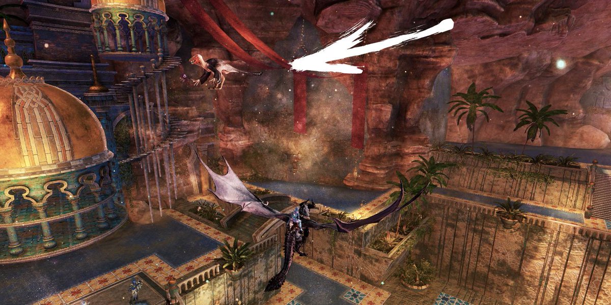 xeberneth's tweet photo. I think we've just found the SECRET BOSS of wing 7. Mid-air combat confirmed, raiding saved, content enabled. 
Steve the Raptor is here.

#gw2 #gw2raid https://t.co/Y87EO9mpSr