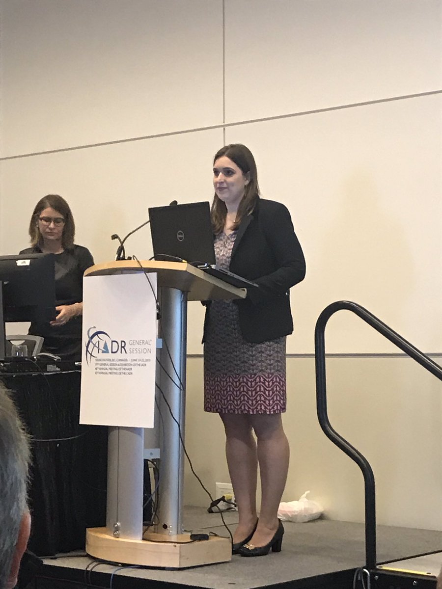 Helena Schuch presenting at Otal Epi Forum <a href="/BEHSRofIADR/">BEHSR</a> #IADR2019 , will Belinda Nicolau, Epi Forum organizer