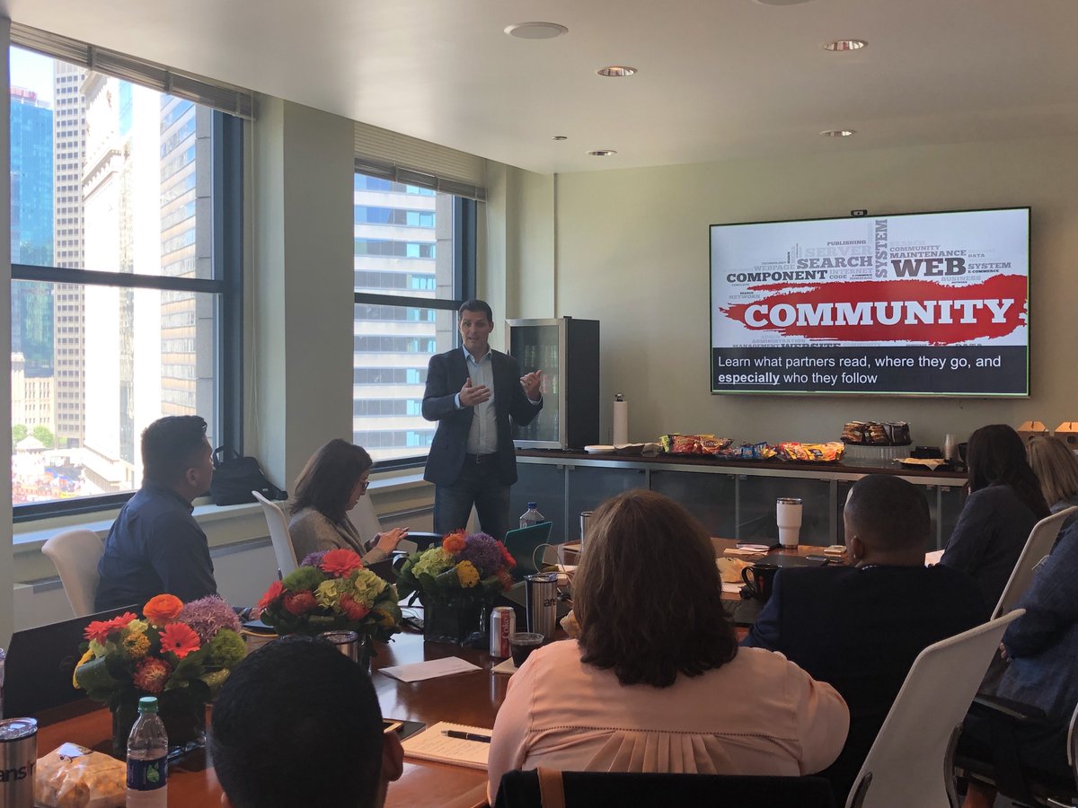 ansira's tweet image. On the first day of our Tech Client workshop we dug into the #marketdevelopmentfund landscape. Thanks to @jmcbain for being our guest speaker and to our clients for sharing their perspectives! Now off to see #Chicago by boat. #channelpartners #channelmanagement