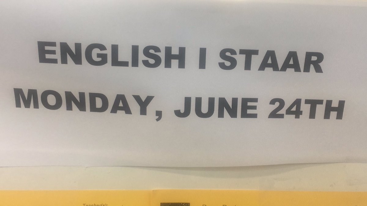 BtwCounselor2's tweet photo. Get ready. Come check the list if you want to see if your are STAAR testing. @N_R_Newton @_cphilli2 @btw_hsep @BTW_WRS https://t.co/LAnMLn6Z3V