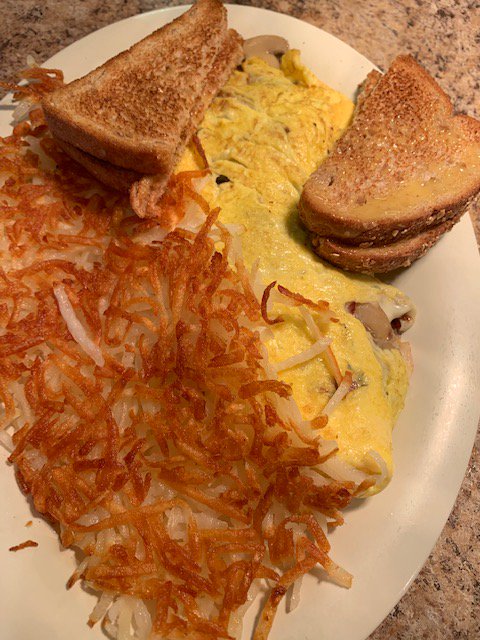 Our omelettes will keep you going through the day.