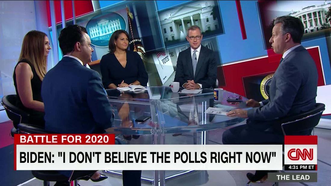TheLeadCNN's tweet photo. Is there real enthusiasm behind Biden or is he the safe choice? @finneyk @jeffzeleny @amandacarpenter @JohnAvlon discuss https://t.co/bp0bLeDKcm https://t.co/LFVtUXhE5R