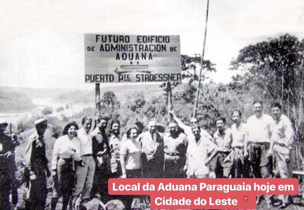 lojasparaguai's tweet photo. Placa demarcando a construção da Aduana Paraguaia, em Cidade do Leste - Paraguai 🇵🇾, na década de 60. Nessa época, Cidade do Leste era chamada de Puerto Presidente Stroessner. https://t.co/pqpdbDQ9yw #comprasparaguai #lojasnoparaguai #cidadedoleste #cidadedoleste #dolarpy https://t.co/g1wAbtTwjo