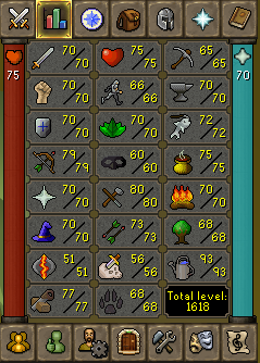 BakingBadrs's tweet photo. Few days late but passed base 50s on osrs a few days ago. Almost base 60s too! https://t.co/cmPZf7GArs