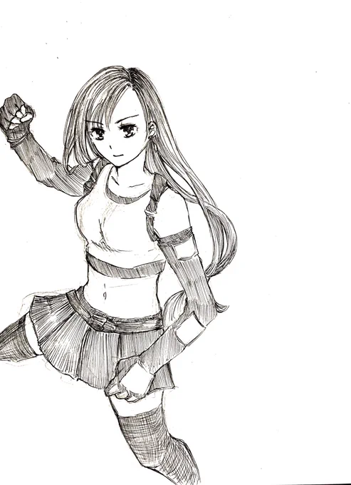 なんだかんだでティファが一番描きやすかった