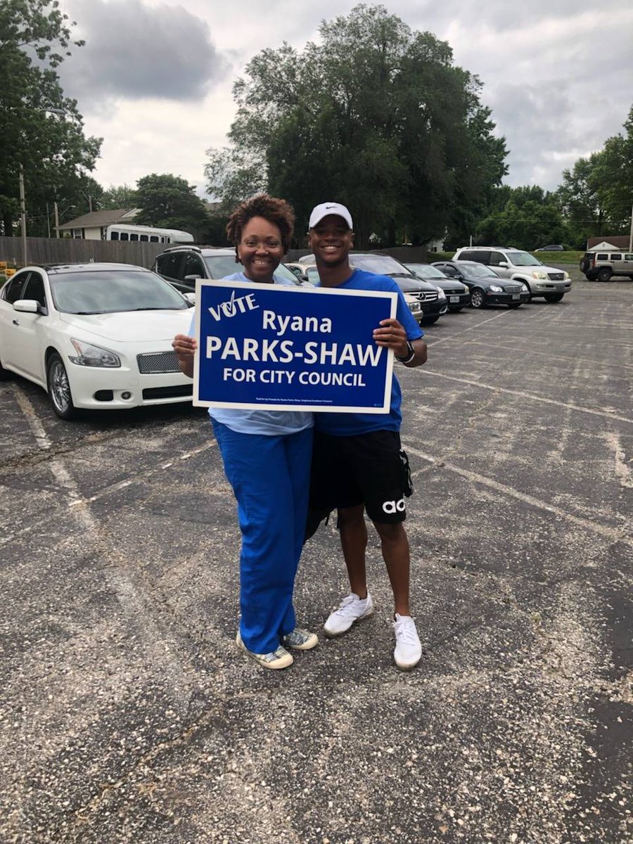 Ryana4KC's tweet photo. It's almost 6 P.M. The flow of voters is picking up! Vote for Ryana Parks-Shaw for City Council, 5th District! Join #TeamRyana today!
#ryana4kc #votejune18 #whenweallvote https://t.co/PkfXMwsT5W