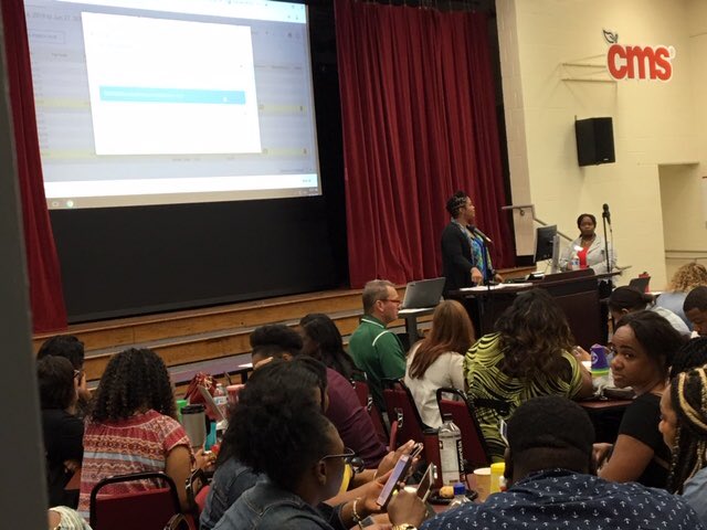 CMSK5Academics's tweet photo. Over 200 dedicated @CharMeckSchools elementary educators kicked off Summer School training today! Letโs do this!! @UIPCGEducation #CMSLIT @NCDPIELATEAM https://t.co/aGfLJ6IZSk