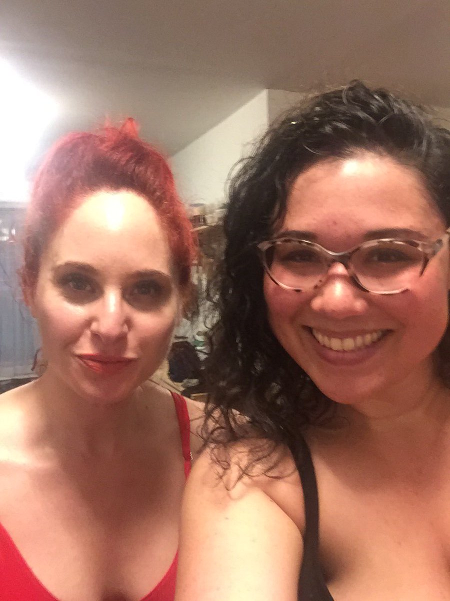 sweetiedreamsbb's tweet photo. Just met @Andrea_Rosu. Sweaty selfie after we both each did a video with @hanzvanderkill https://t.co/6ajAuWdhfM