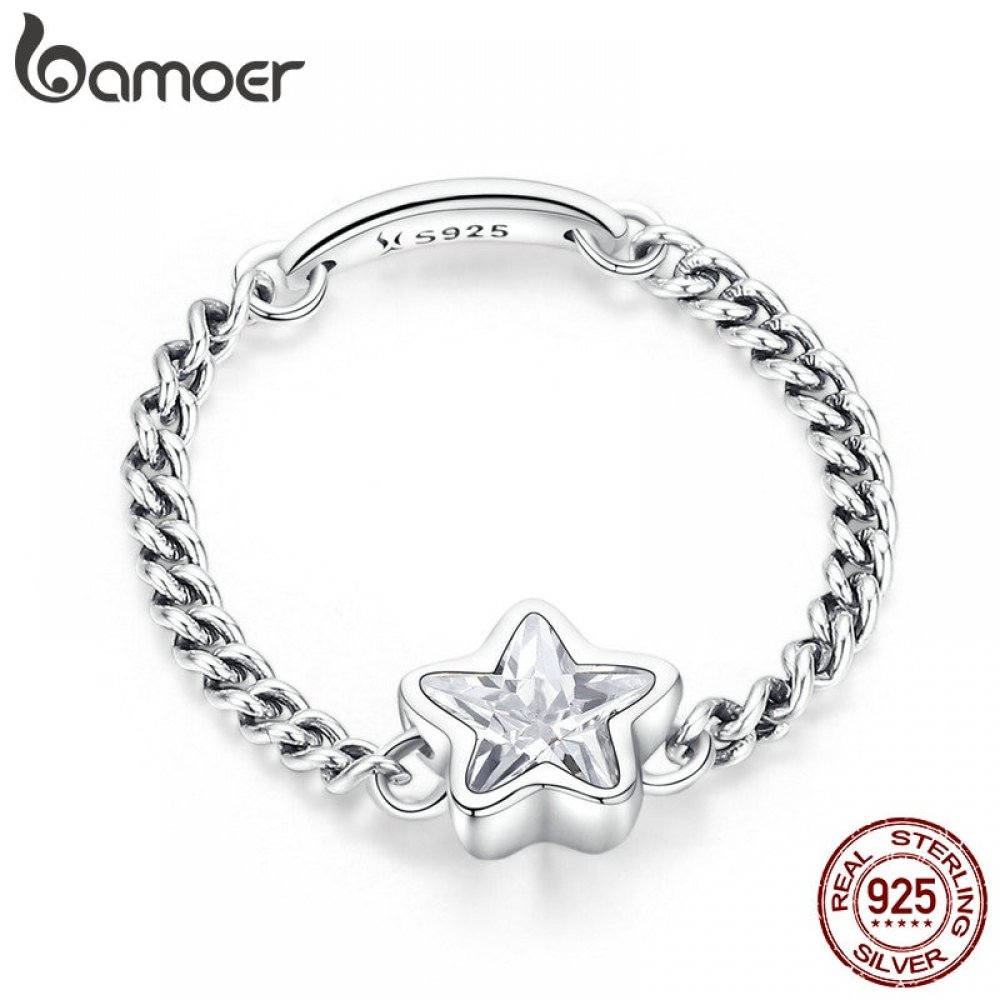 BAMOER Authentic 925 Sterling Silver Sparkling Star Finger Ring Link Chain Rings for Women Sterling Silver Jewelry anel SCR435 chasebuyit.com/bamoer-authent…
#fashion|#tech|#sport|#lifestyle