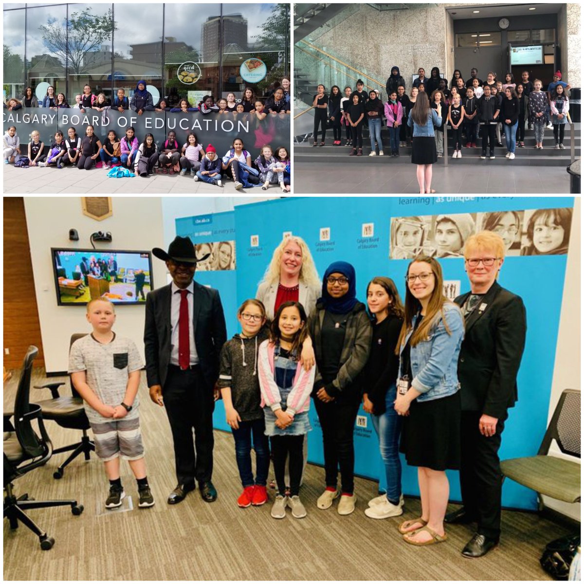 Guy Weadick students had a fantastic time sharing what academic success means to them at today's Board of Trustee meeting. #weareCBE @CBE_Area4