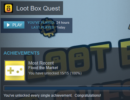 TedessenceTV's tweet photo. Loot Box Quest. Another interesting but short clicker game. Funny in-game commentary. Maybe a little too short.... https://t.co/9FgBcF3A1j