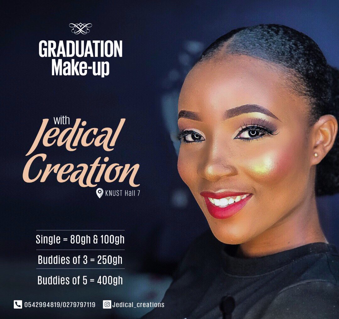 Graduation makeover🎓2019💃Booking is ongoing now😊
Kindly retweet when you see this on your TL❤️Support a friend’s business and hustle 😀