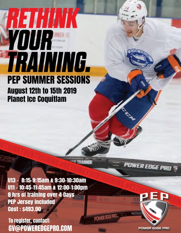 eldhockey's tweet photo. https://t.co/bkGC5x54Bk refine your skills and register today for @PEPHockey Camp Coquitlam BC . #reactivecountering #RethinkYourTraining Train were Vancouvers Pros Skate #ELD604 #PEP https://t.co/eyI8fAaq3S