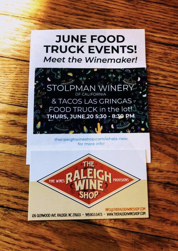 FPBC_Raleigh's tweet photo. Hey y’all! Our friends at @RaleighWineShop just got #fresh #cheesestraws, and look at the fun planned there on Thursday!  @lasgringastacos #foodtruck &amp; the Santa Barbara #wine maker from @Stolpman_Wines. Sounds like a fabulous Thursday night lineup to us!!

#FivePointsBakingCo https://t.co/zHGjEsJsDN
