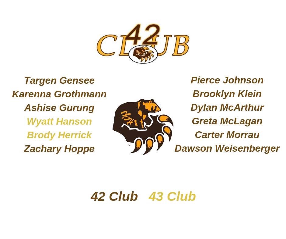 Our very own @kgrothmann13 earns membership into the elite 42 club. Congrats K