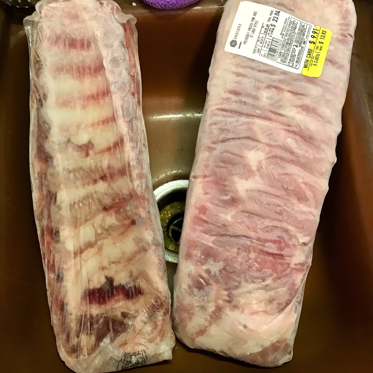 DadBurnett7's tweet photo. OK, I’ve grilled chicken breast and a couple of steaks on the new pellet grill. The real test will be these ribs tomorrow. I hope I don’t ruin these🤪🤪 #expensivemeat https://t.co/WzJwN4rSj6