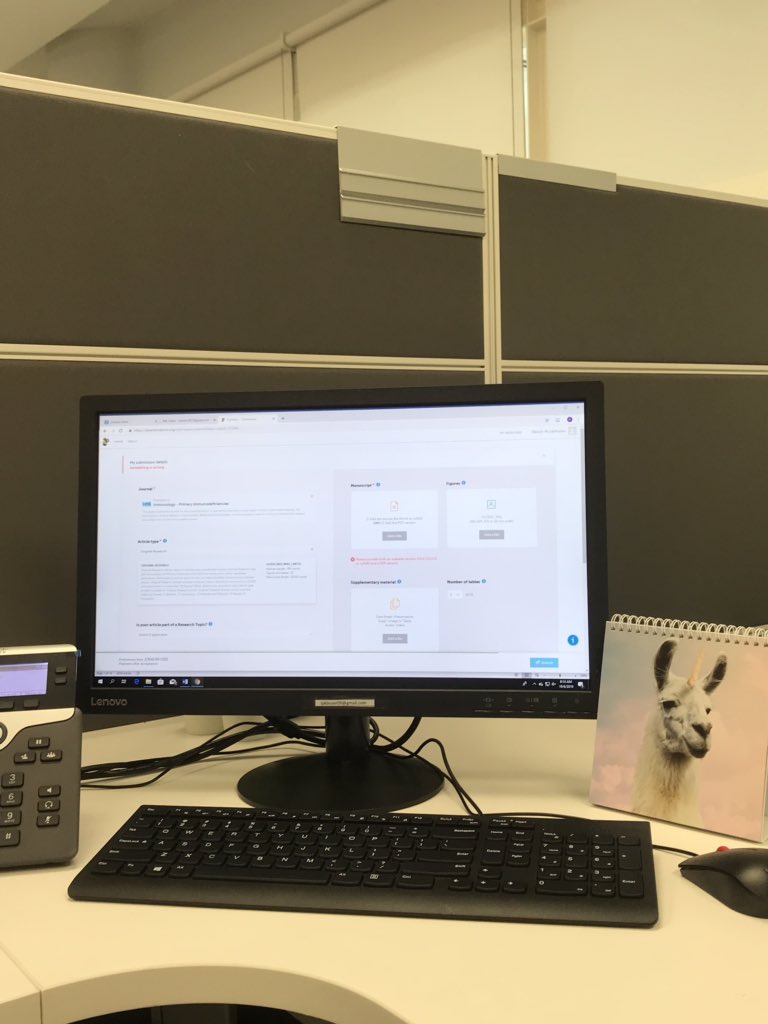 rikeishm's tweet photo. The feeling of butterflies in your belly just as you are about to submit a paper for publication! #llamaunicorn #HumpDayMotivation #myfirstfirst https://t.co/7NUREja3XQ