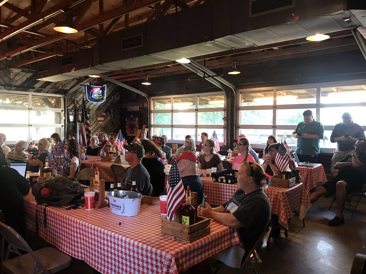 TisVirginia's tweet photo. An honor to be watching the #TrumpOrlandoRally with such amazing patriots! #Trump2020 #LeadRight https://t.co/KxUr9mEdvF