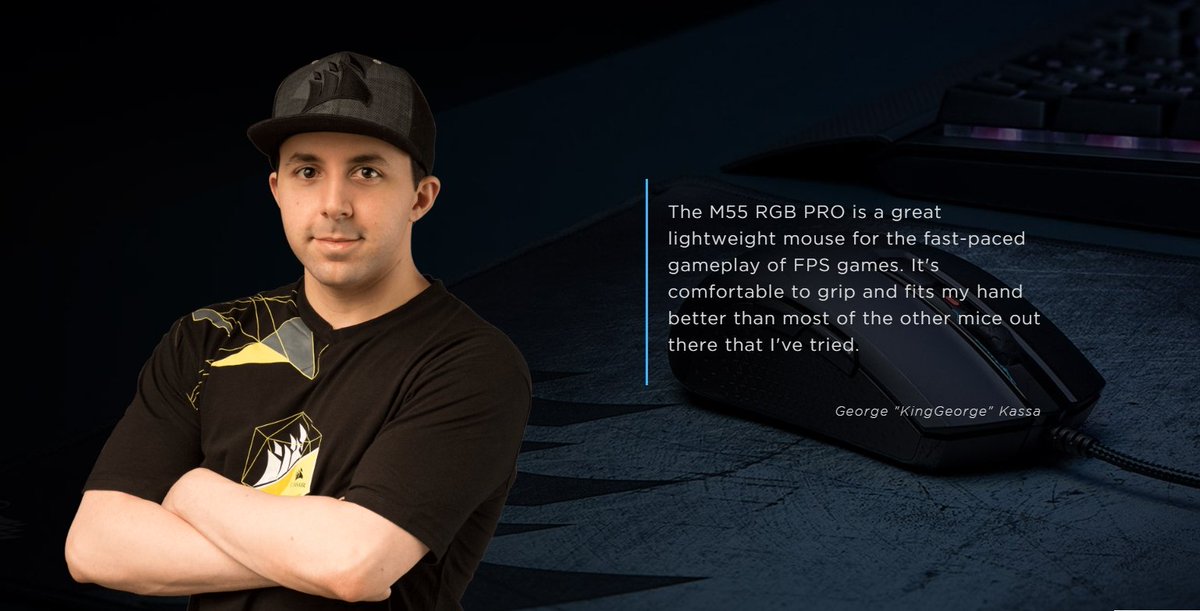 KingGeorge on Twitter: of my sponsorship @CORSAIR. This is on the purchase page for the M55 RGB Pro. It is honestly so cool, and the mouse is fantastic! Check