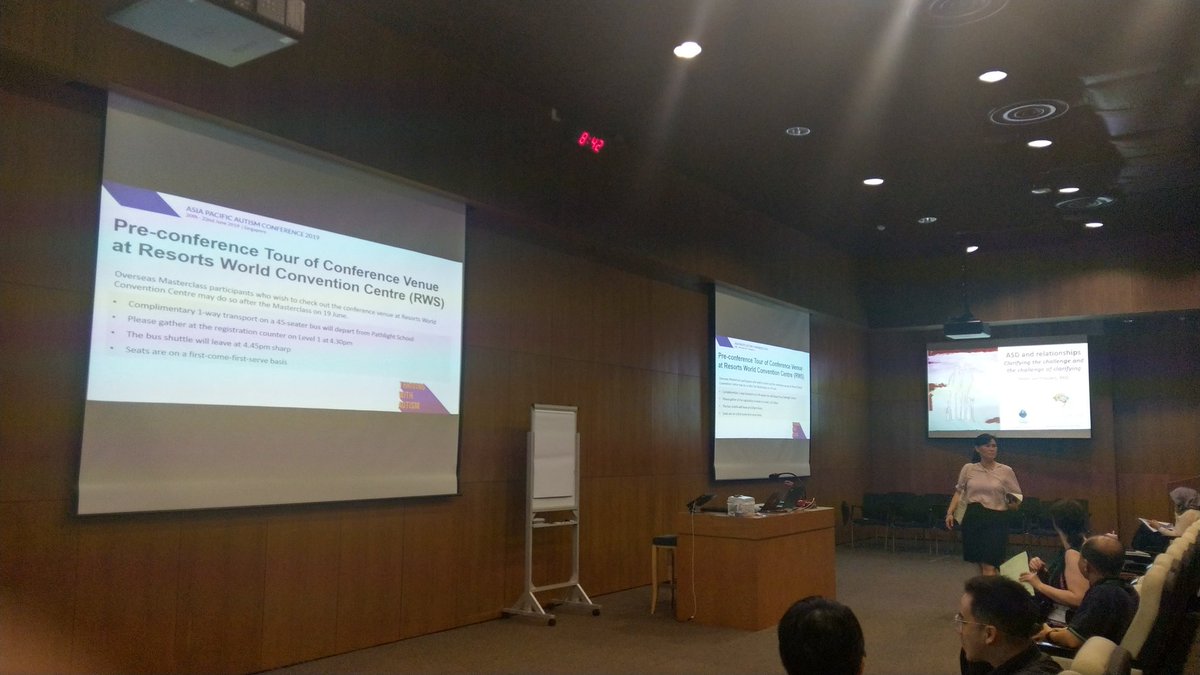 Peter_Autisme's tweet photo. Ready for first of 4 presentations at APAC2019 in Singapore: masterclass relationships and autism https://t.co/Bk5WiKkAg2