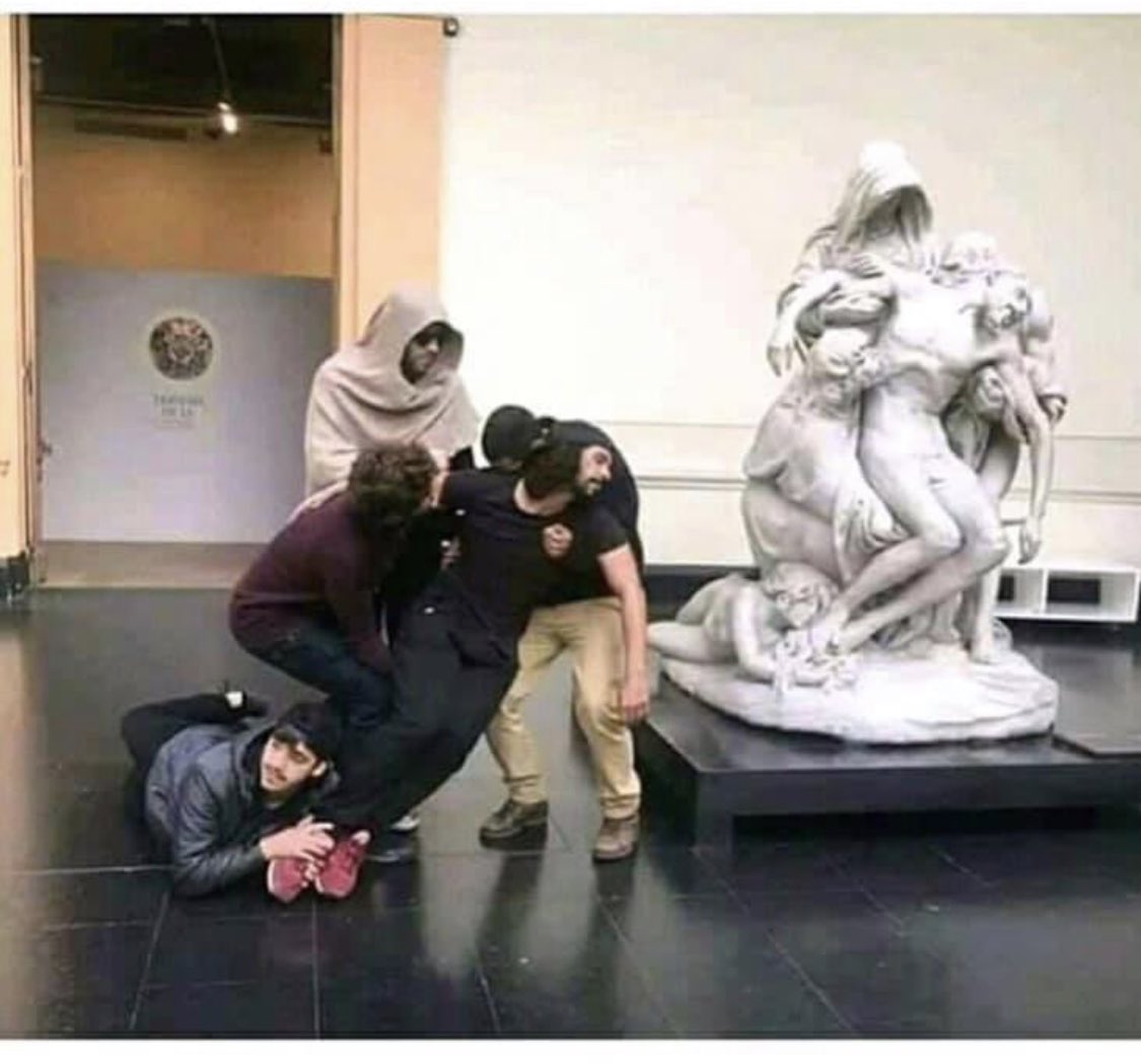 MissRefino's tweet photo. What an amazing idea I had when I saw this #pinterest photo! I’d love to take students to an #art #museum on a #fieldtrip and have part of their activities include a live reenactment of a #painting or #statue !!!! #teachart #artteacher #ideas #inspired #teach https://t.co/2uBikiHcBH