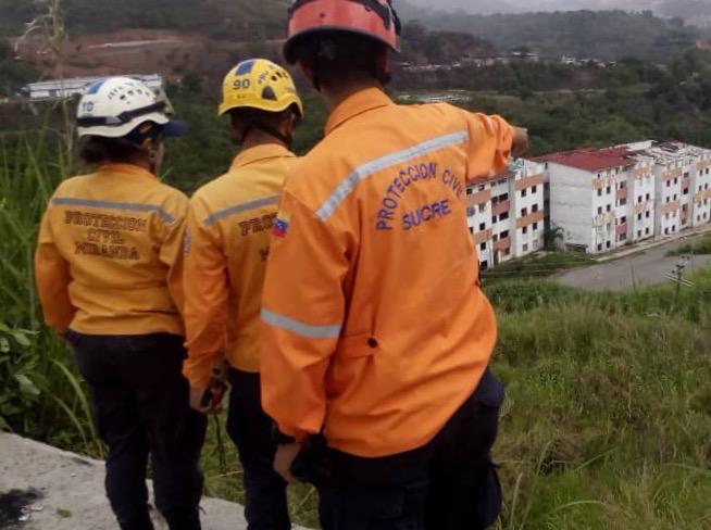 Realizamos la supervisión de los sectores, Terrazas del Morro y el Campito,  debido al movimiento activo del talud presente en la zona.