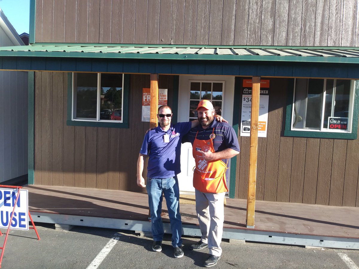 Duane The Tuff Shed slayer!! Monster sales day along with the help from associates and service desk. Four Sheds totaling more than some stores sales plan. Great job Brother!! <a href="/dmsheds/">Duanetheshedguy</a> <a href="/HDTilton/">Robert Tilton</a> <a href="/DerekGuidroz/">Derek Guidroz</a> <a href="/HDPollock/">Don P</a> <a href="/jensenicole1/">Nicole Jensen</a> <a href="/Juanito_0422/">Juan Diego</a> <a href="/bowlerinaz/">Bryan Jones</a> <a href="/thejosh0422/">Joshua Pickering Sr</a>