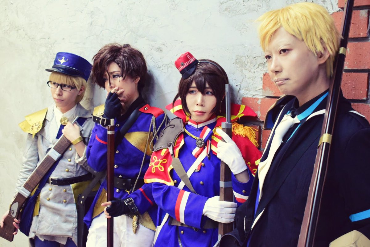 万騎 コスプレ 千銃士 ドイツ統一戦争グループ 高貴に戦え Be Noble シャスポー Astorodo79 ドライゼ Kouidumi ローレンツ Suama Oishi27 タバティエール 万騎 Photo 恭遠 ひるどあ グランバード Hirudoa スタジオ Reve Reve