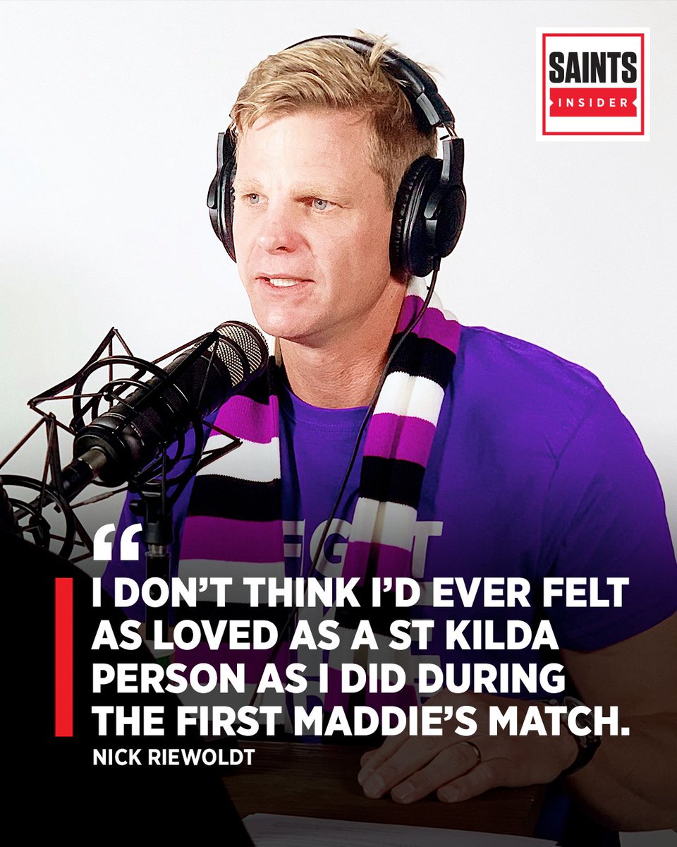 The fans have always meant a lot to Nick Riewoldt 💜

He opens up on what the support of the St Kilda faithful meant in a special episode of Saints Insider. 

Listen now → stk.lt/2IowoJX