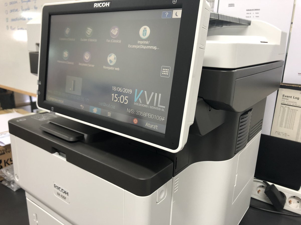 i_kvil's tweet photo. Serveis | Nova RICOH IM 430F preparada per instal·lar-la al client #weKareyouPrint #A4bk https://t.co/QkumJRPIkr
