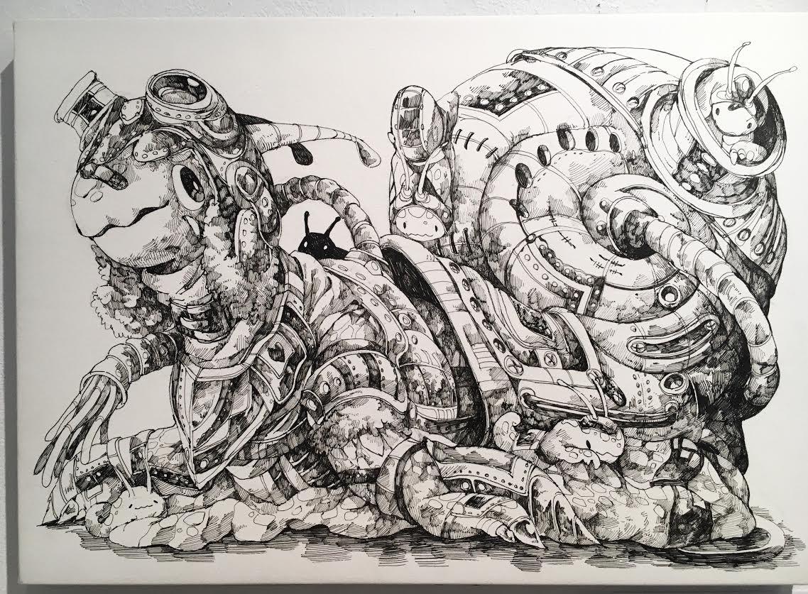 作者不詳　ペン画 アオガチョウ 7月21日ドリームコミッション大阪 on X: 