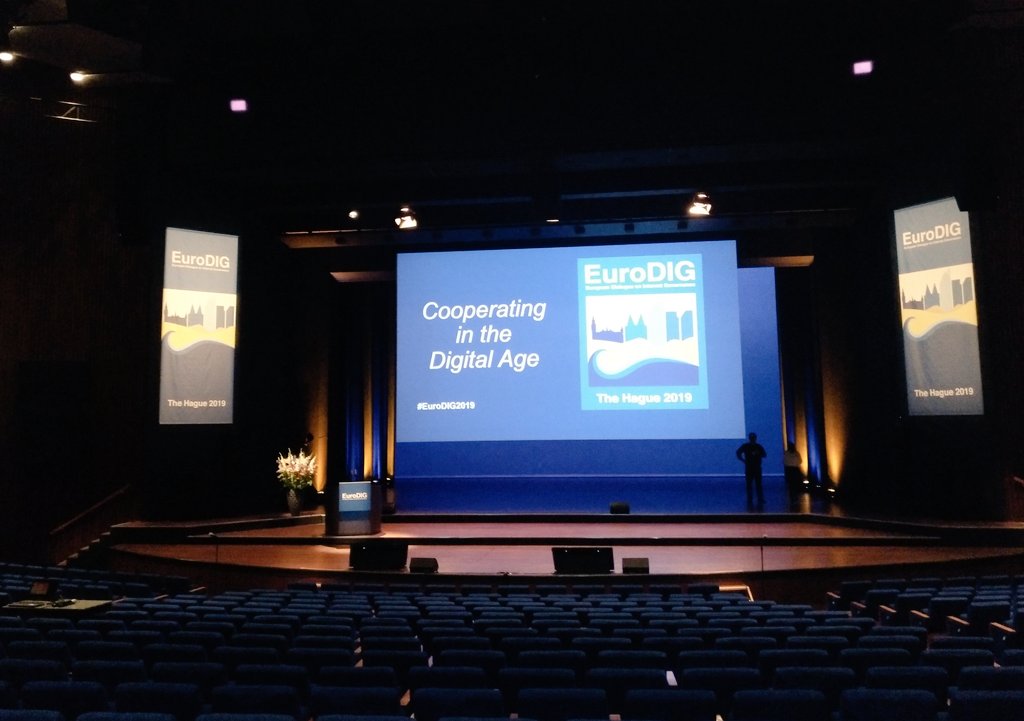 #EuroDIG2019 officially kicks off at 9 am in the King Willem-Alexander Auditorium at <a href="/WorldForum_/">World Forum_TheHague</a> We hope to see you there!