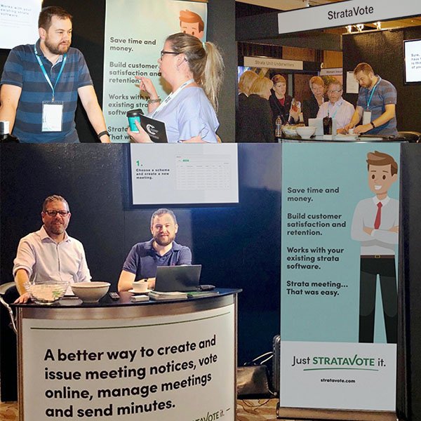StrataVote's tweet image. The #StrataVote team attended its second national conference last week and we would like to congratulate SCA on such a thought provoking and well run conference. Enter your email on our website and we’ll contact you to organise a time to give you a demo: stratavote.com