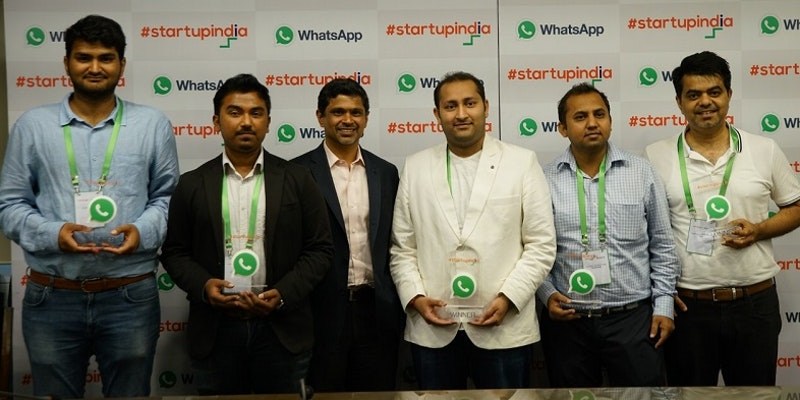 edc_sxc's tweet photo. Whatsapp awarded $50,000 each to the five winners of a grand startup challenge it had organised with @_StartUpIndia , the government's flagship initiative. Medcords, Javis, Melzo, Gramophone and MinionLabs were the winners. Follow us for more details! https://t.co/rJqTkxPS5h