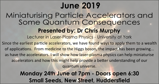 HudCafeSci's tweet image. Cafe Sci is back next Monday (24th), this month we are delighted to welcome Dr Chris Murphy @DocCDMurphy ...