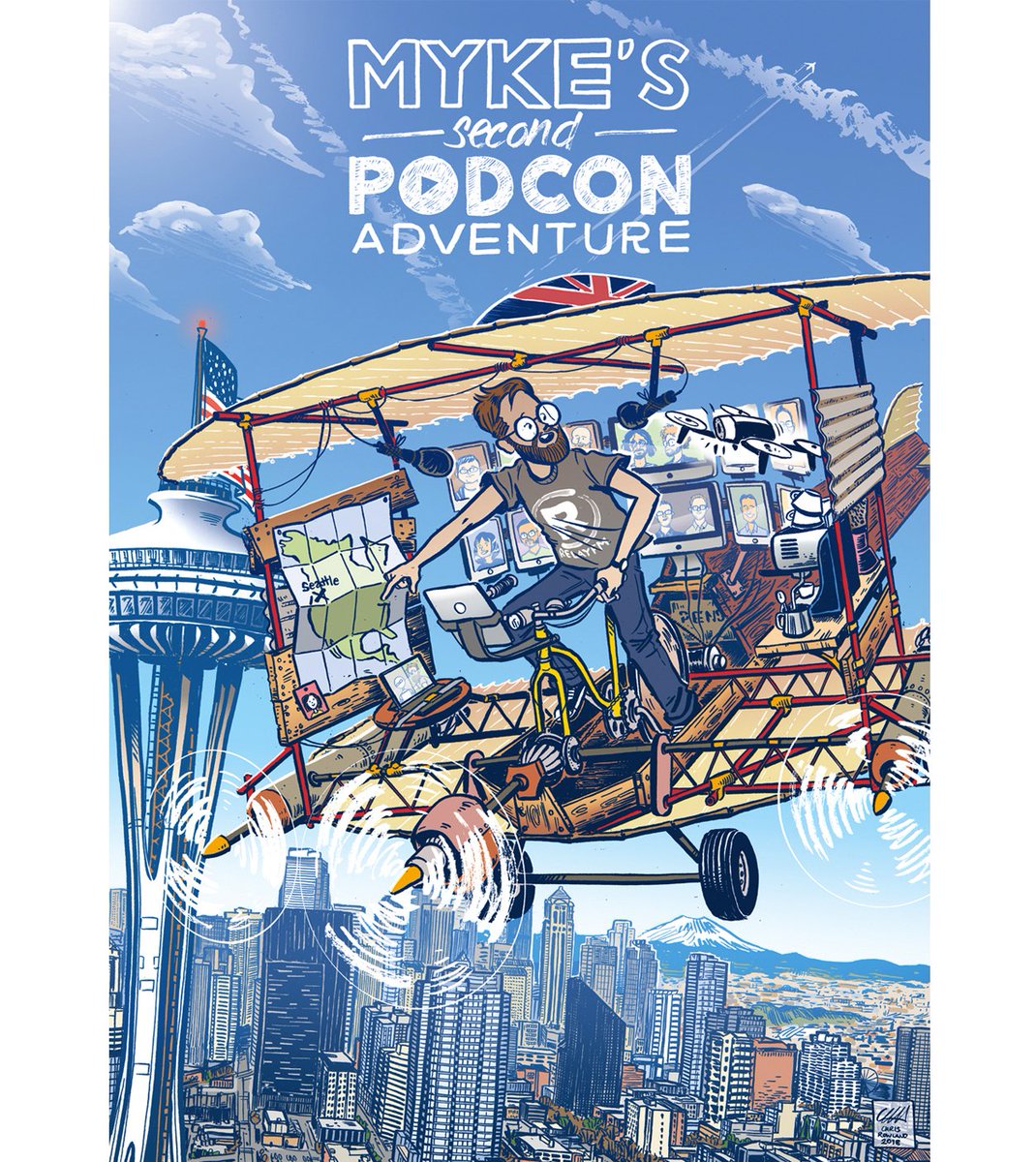 ICYMI: episode 67 with graphic artist Chris Rowland is in your podcast feed. Photo is the artwork Chris created for <a href="/imyke/">Myke Hurley</a>