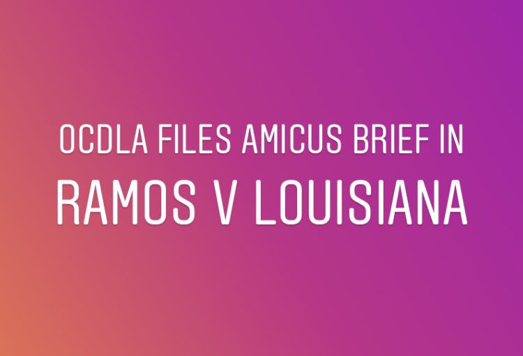 Professor <a href="/alizakap/">Aliza Kaplan</a> and her dedicated team including @OregonDefense’s Amicus Committee filed an amicus brief asking SCOTUS to end non-unanimous jury verdicts!