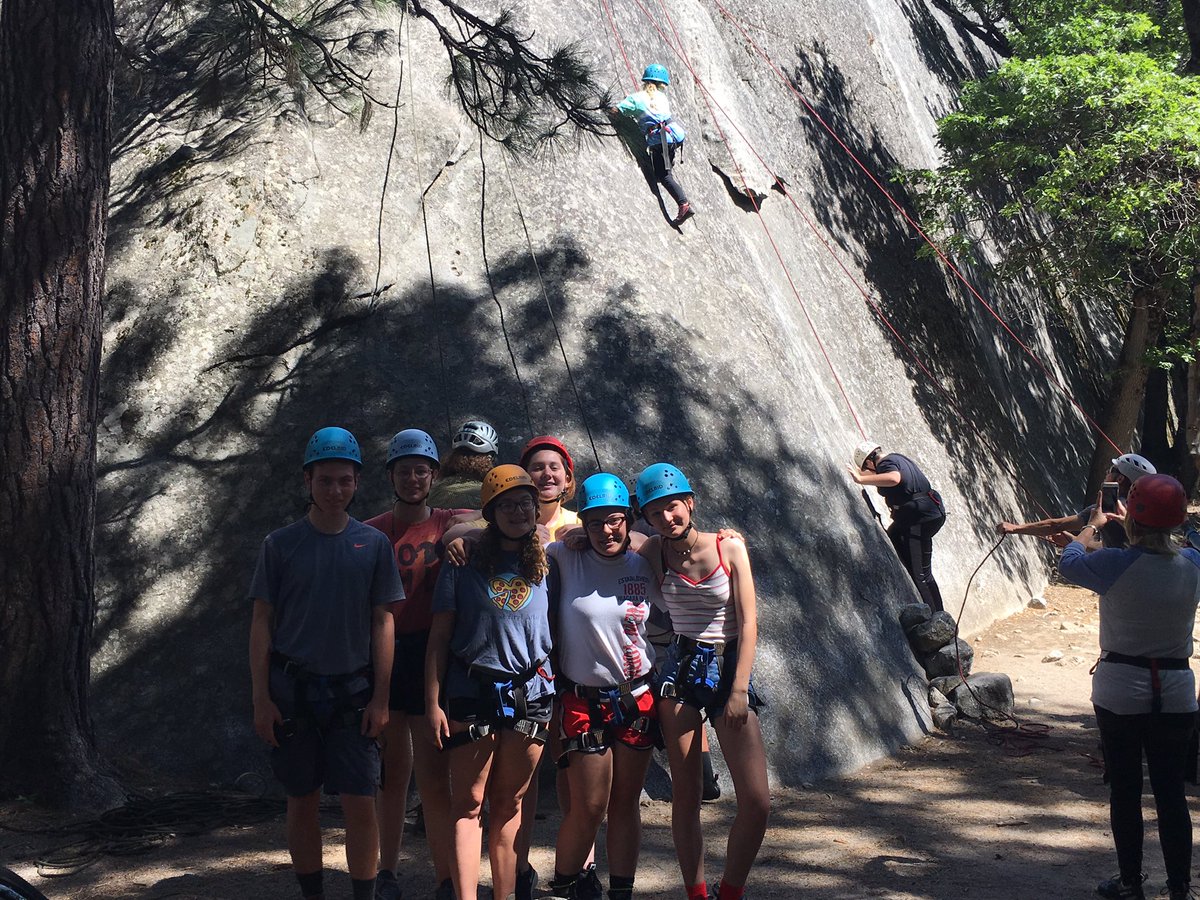 FrogsMath's tweet image. Cali Day 4- What an amazing day! Rock climbing and hiking to the falls in Yosemite State Park. Some of our students are quite the daredevils- they conquered the most difficult climb while others overcame their initial fear and showed Cali their true Wildcat grit! # MASDproud