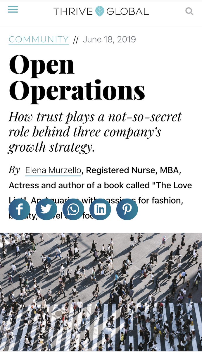 ElenaMurzello's tweet photo. #openoperations Talking about #trust in #business on @thrive https://t.co/TTdFFC8Can https://t.co/zIlSjOtuaK
