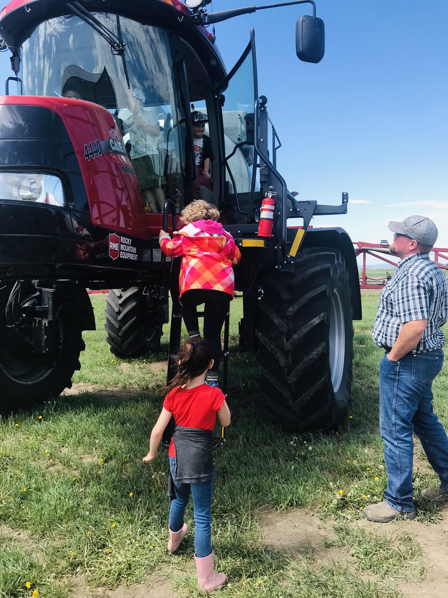 Exploring the "big equipment" is a most favoured experience at Twin Valley Farm! We learned some of the machinery costs more than $1 million! It was fun to explore, touch &amp; climb on - not quite ready for driving yet, though❤️❤️ #EHSOurstory #WeAreCBE