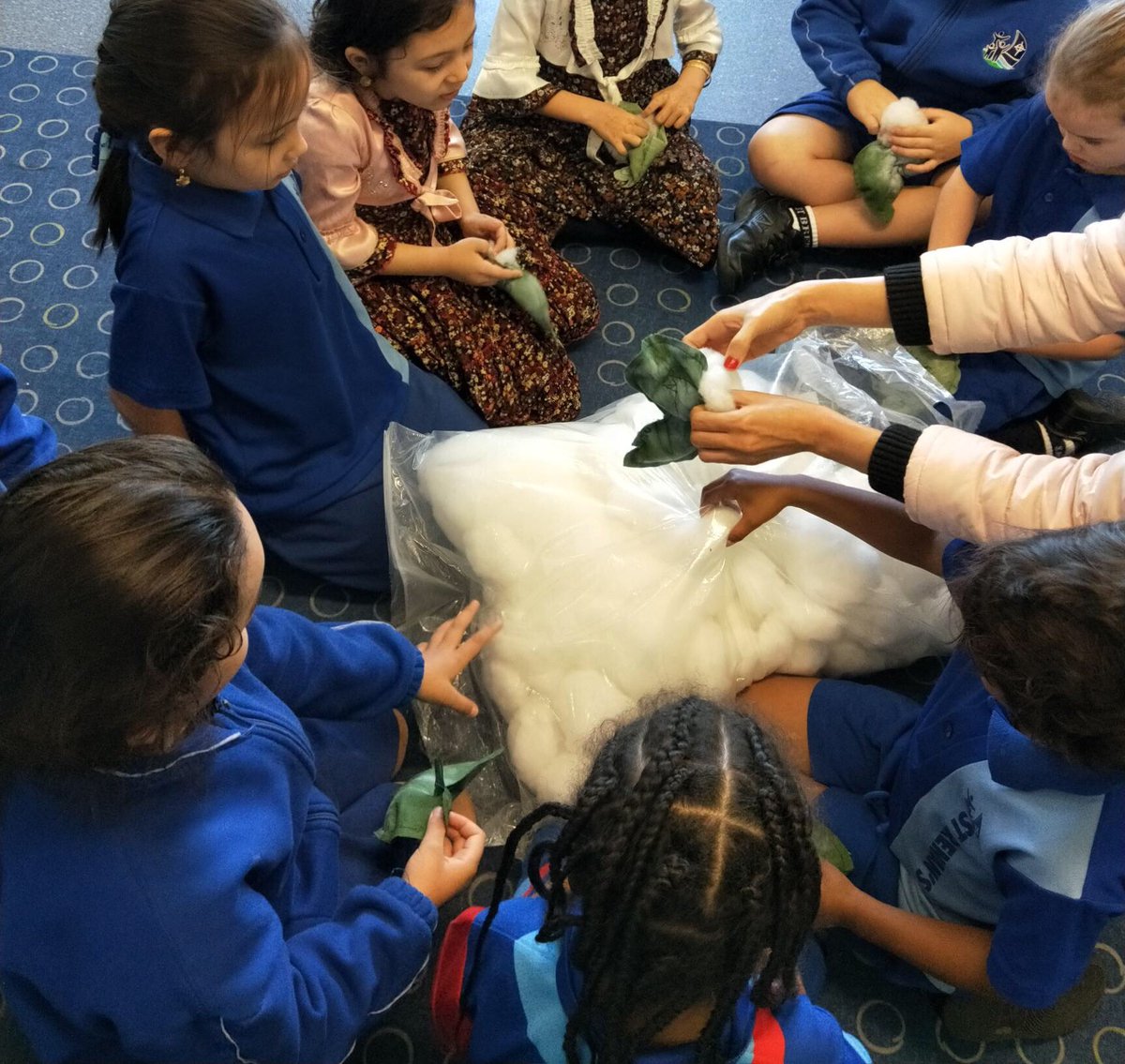 StBrendans_4105's tweet photo. Preps did a fabulous job on their textile project. They tie dyed the material then stuffed the whale shapes! Gorgeous 3D soft sculptures are the result. #STB4105 #STBart #STBpreplearning https://t.co/szDzs3c6Z8