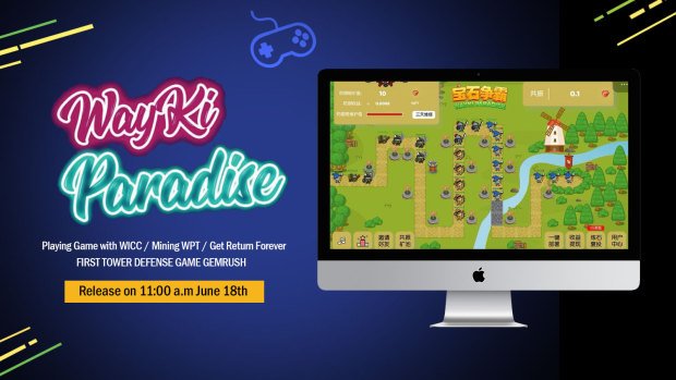 wayki_chain's tweet photo. New DApp - Wayki Paradise was released today! It's a classic tower defense game, but with special blockchain features. Wanna know more? Okay, just one little secret: developers have moved it from another chain, that was a big victory for all of us. #newDApp #winwin #sorryTRON https://t.co/ppjPXx5Ofv